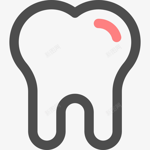 牙齿健康3颜色图标svg_新图网 https://ixintu.com 健康3 牙齿 颜色