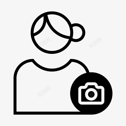 照片个人资料用户图标svg_新图网 https://ixintu.com 个人资料 照片 用户