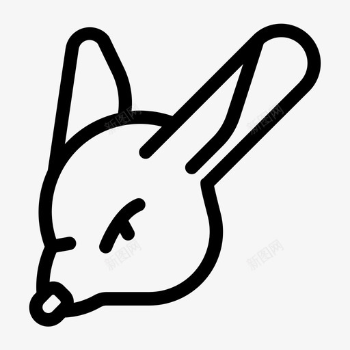 长耳跳鼠动物稀有图标svg_新图网 https://ixintu.com 动物 啮齿动物 稀有 老鼠 野生 长耳跳鼠