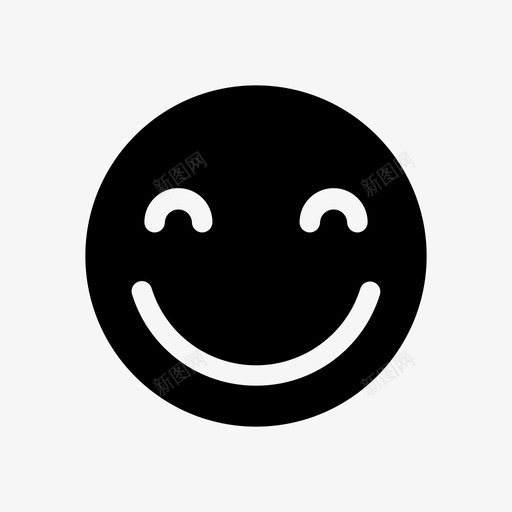 微笑表情情感图标svg_新图网 https://ixintu.com 微笑 快乐 情感 情感图标 表情