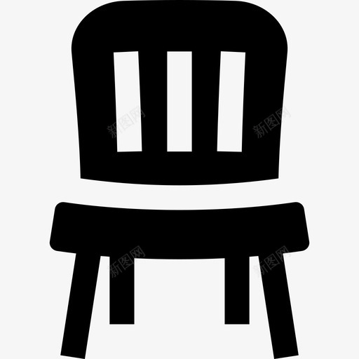 椅子家具实心填充图标svg_新图网 https://ixintu.com 填充 家具实心 椅子