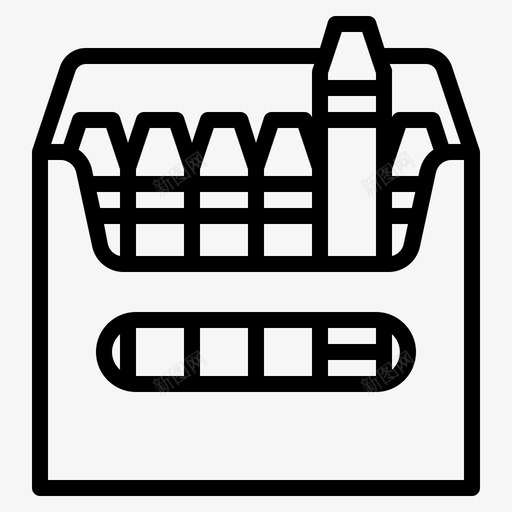蜡笔画画教育图标svg_新图网 https://ixintu.com 儿童蜡笔画 写作 教育 教育001 画画 蜡笔