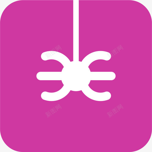 蜘蛛动物色彩万圣节元素图标svg_新图网 https://ixintu.com 动物 色彩万圣节元素 蜘蛛