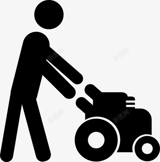 割草机草坪护理花园护理工具图标svg_新图网 https://ixintu.com 割草机 花园护理工具 草坪护理