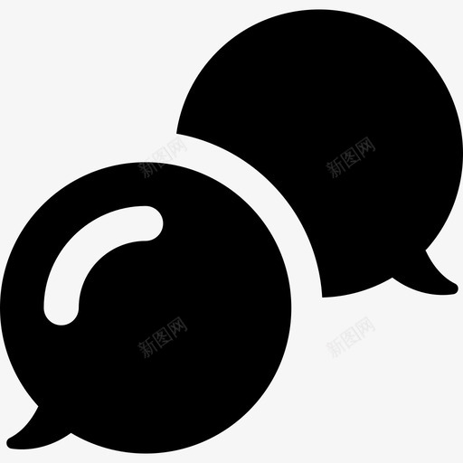 语音气泡气泡元素集合固体图标svg_新图网 https://ixintu.com 固体 气泡元素集合 语音气泡