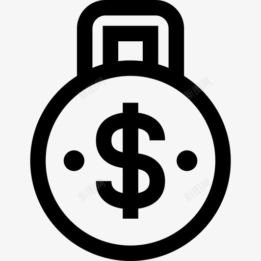 挂锁银行和金融7线性图标svg_新图网 https://ixintu.com 挂锁 线性 银行和金融7