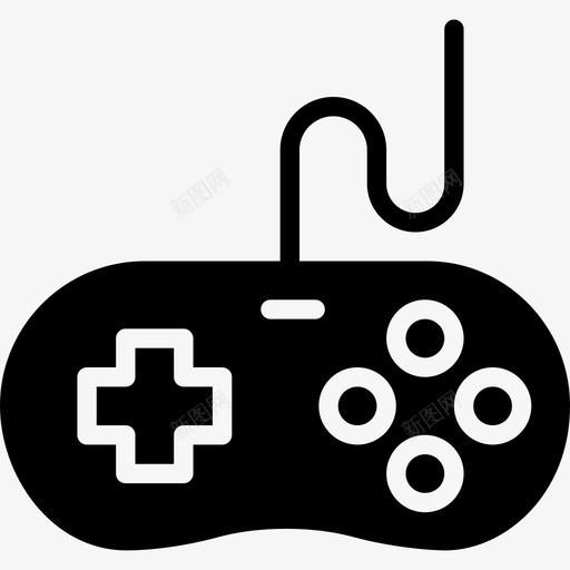 游戏控制器技术套件填充图标svg_新图网 https://ixintu.com 填充 技术套件 游戏控制器