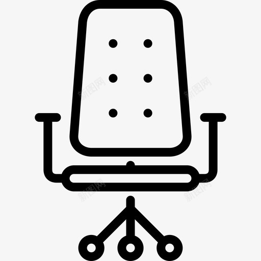 办公椅家具2直线型图标svg_新图网 https://ixintu.com 办公椅 家具2 直线型