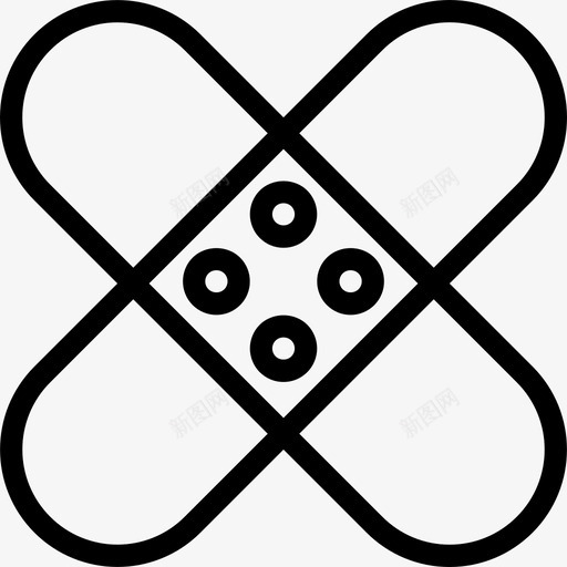 石膏医用2线性图标svg_新图网 https://ixintu.com 医用2 石膏 线性