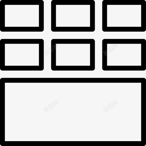 网格4线性图标svg_新图网 https://ixintu.com 线性 网格 设计4