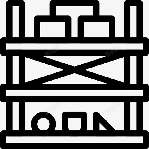 商店盒子货物图标svg_新图网 https://ixintu.com 产品 仓库 商店 盒子 货架 货物 购物和商店