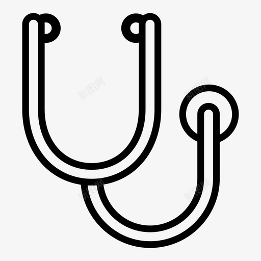 听诊器医院医疗图标svg_新图网 https://ixintu.com 医疗 医院 听诊器 外科医生