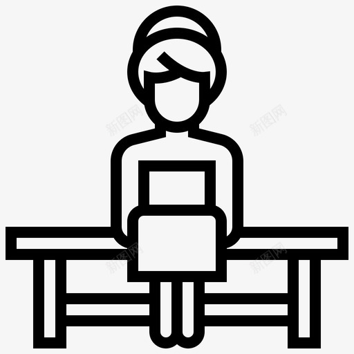 桑拿女孩按摩图标svg_新图网 https://ixintu.com 女人 女孩 按摩 桑拿 水疗 水疗元素线