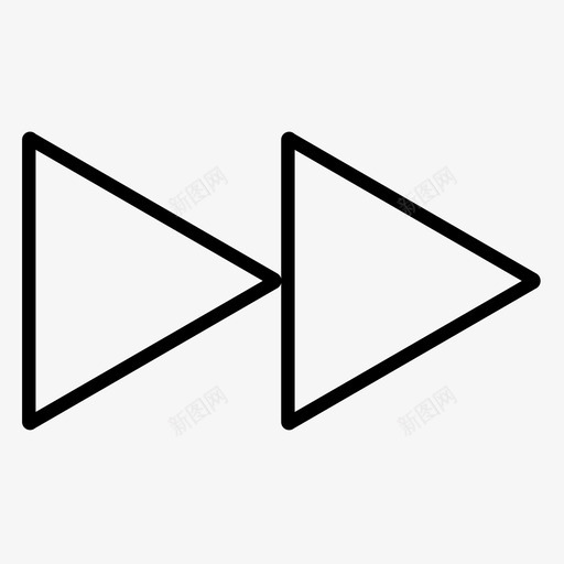 上一首(细)svg_新图网 https://ixintu.com 上一首(细)