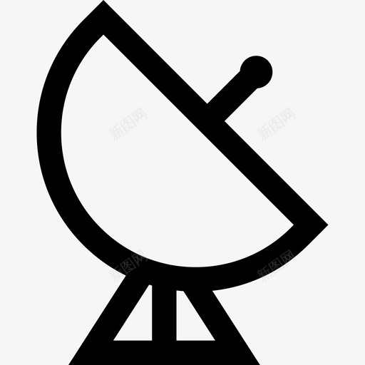 卫星天线通信32线性图标svg_新图网 https://ixintu.com 卫星天线 线性 通信32