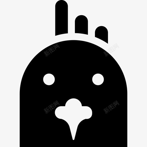 母鸡动物12只填充图标svg_新图网 https://ixintu.com 动物12只 填充 母鸡