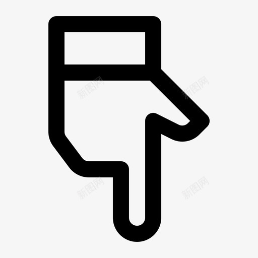 向下定向方向图标svg_新图网 https://ixintu.com 向下 定向 方向 点 点向下 用户界面线图标设置
