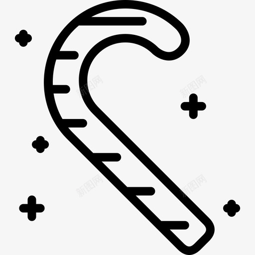 甘蔗糖圣诞节4直系图标svg_新图网 https://ixintu.com 圣诞节4 甘蔗糖 直系