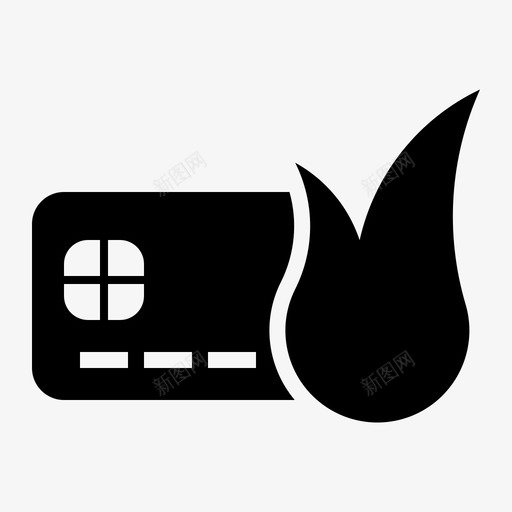 芯片卡烧录信用卡超过图标svg_新图网 https://ixintu.com 信用卡 卡支付 芯片卡烧录 超过 限额