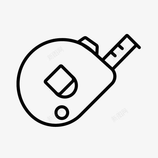 卷尺英寸长度图标svg_新图网 https://ixintu.com 刻度 卷尺 尺寸 工具 英寸 长度