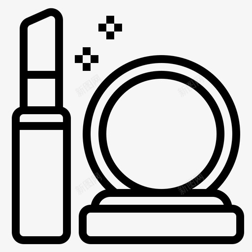 美容化妆品时尚图标svg_新图网 https://ixintu.com 化妆品 唇膏 时尚 美容
