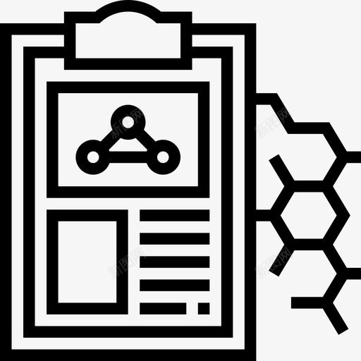 配方生物化学线性图标svg_新图网 https://ixintu.com 生物化学 线性 配方