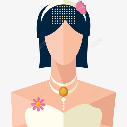 新娘婚礼3平房图标svg_新图网 https://ixintu.com 婚礼3 平房 新娘
