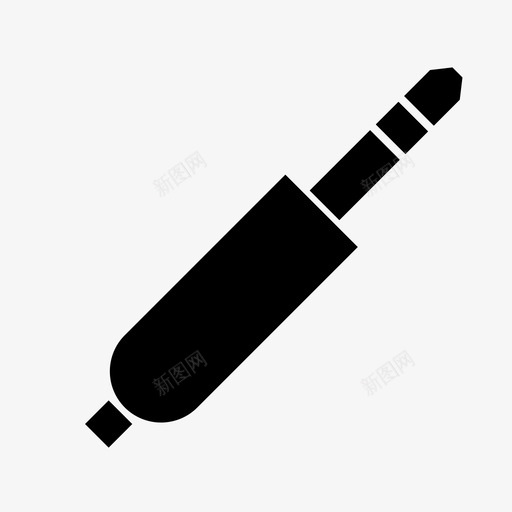 aux音频电缆图标svg_新图网 https://ixintu.com aux 插孔 电缆 立体声 计算机外围设备 音频