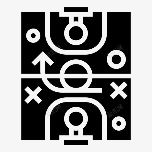 战术篮球场地图标svg_新图网 https://ixintu.com 场地 战术 策略 篮球 篮球雕文 运动