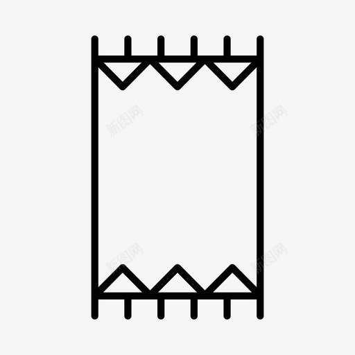 沙滩巾海边夏天图标svg_新图网 https://ixintu.com 土耳其毛巾 夏天 度假 沙滩巾 海边