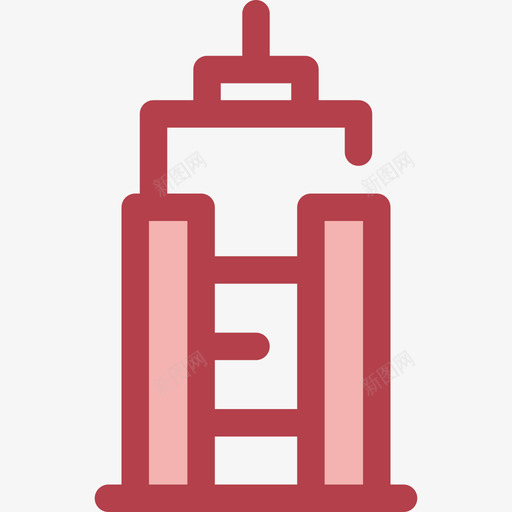 空中飞艇城市9号红色图标svg_新图网 https://ixintu.com 城市9号 空中飞艇 红色