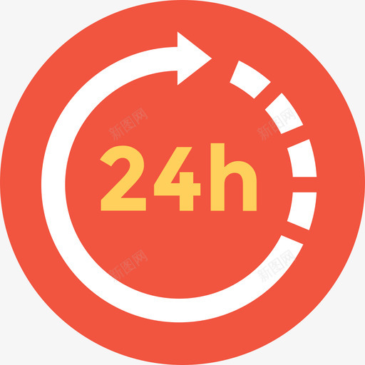 24小时全球物流2循环图标svg_新图网 https://ixintu.com 24小时 全球物流2 循环