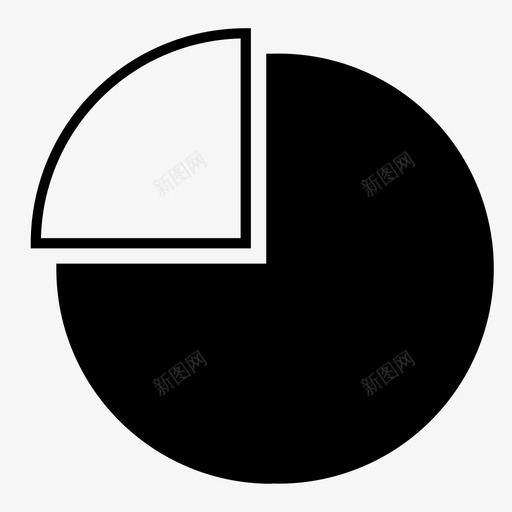 饼图数据季度图标svg_新图网 https://ixintu.com 季度 数据 简单图表 饼图