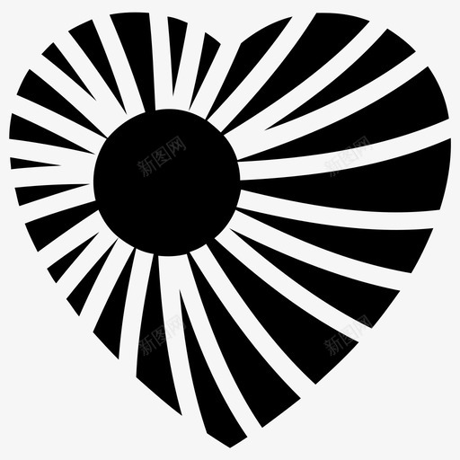 升起的心感情心的主题图标svg_新图网 https://ixintu.com 升起的心 太阳心 心的主题 心雕文图标 感情 爱的象征