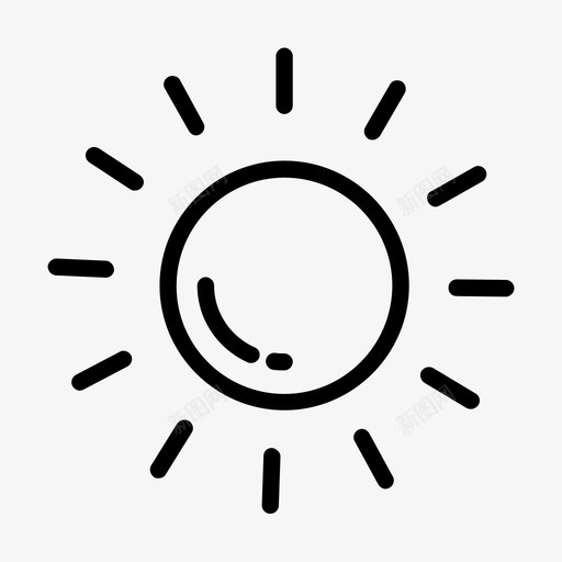 阳光明媚夏天图标svg_新图网 https://ixintu.com 夏天 天气 明媚 自然 阳光
