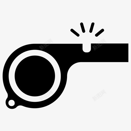 哨子体育器材体育标志图标svg_新图网 https://ixintu.com 体育器材 体育标志 哨子