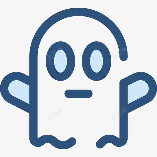 鬼假日12蓝色图标svg_新图网 https://ixintu.com 假日12 蓝色 鬼