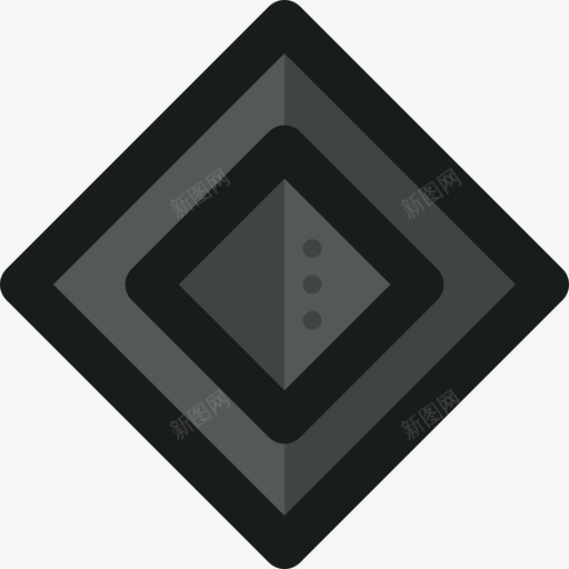菱形符号扁平图标svg_新图网 https://ixintu.com 扁平 符号 菱形