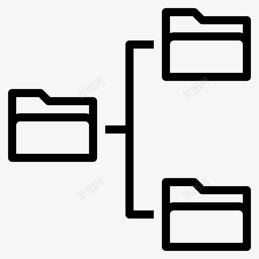 共享数据文件夹图标svg_新图网 https://ixintu.com 共享 数据 文件夹 计算机技术 链接