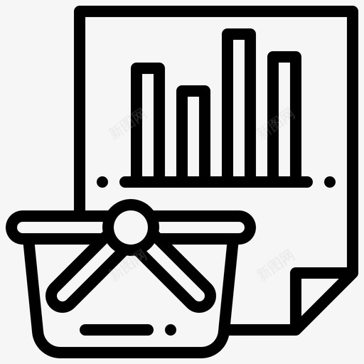 营销分析图表图标svg_新图网 https://ixintu.com 分析 图表 市场和经济线 报告 营销 购物