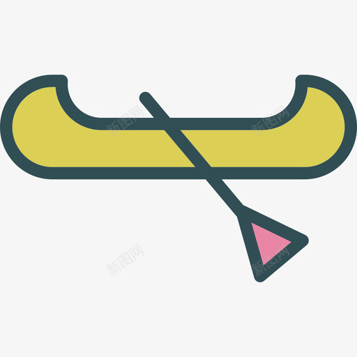 皮划艇运输2线性颜色图标svg_新图网 https://ixintu.com 皮划艇 线性颜色 运输2