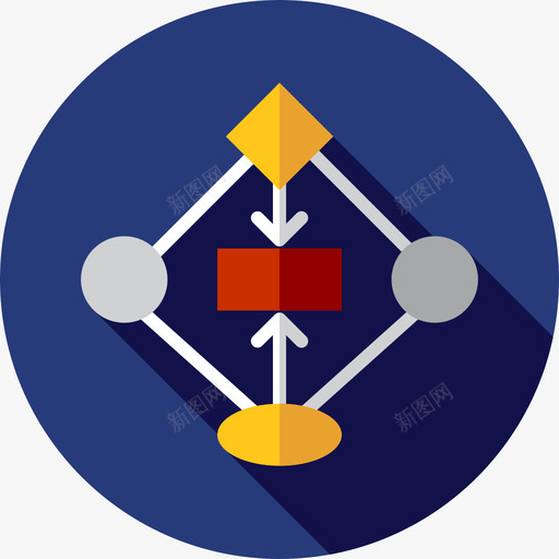 工作流程图表和图表4平面图图标svg_新图网 https://ixintu.com 图表和图表4 工作流程 平面图