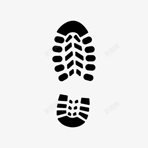 右鞋印鞋印脚印图标svg_新图网 https://ixintu.com 右鞋印 脚印 鞋印