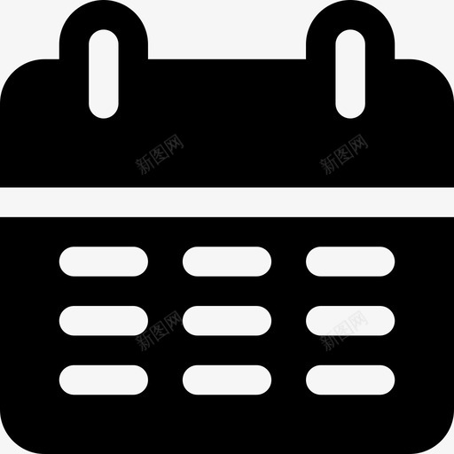日历ui6已填充图标svg_新图网 https://ixintu.com ui6 已填充 日历