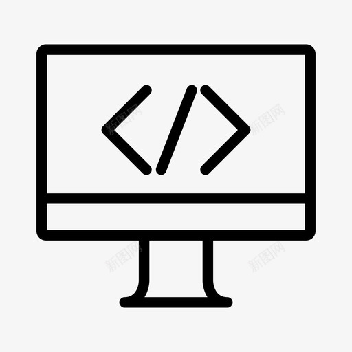 代码编码器编码图标svg_新图网 https://ixintu.com 互联网图标 代码 程序 编码 编码器