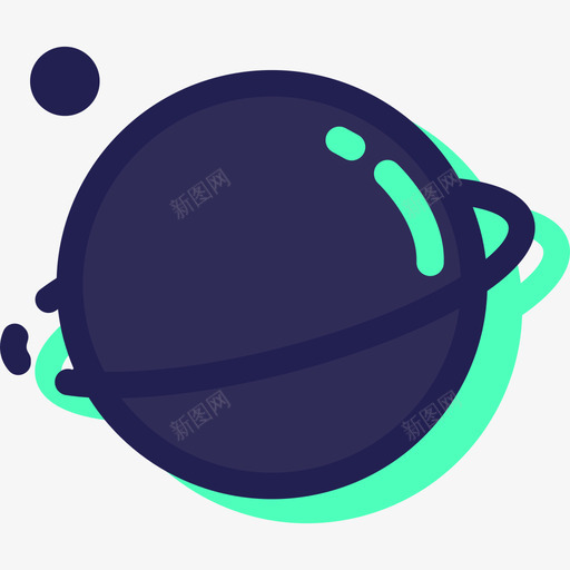 土星太空4号火星人图标svg_新图网 https://ixintu.com 土星 太空4号 火星人