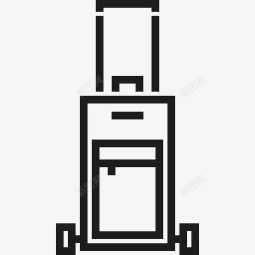 行李箱酒店3直列式图标svg_新图网 https://ixintu.com 直列式 行李箱 酒店3