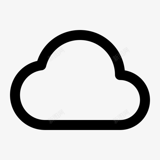 云云计算云存储图标svg_新图网 https://ixintu.com 云 云存储 云计算 互联网 同步 安全 网络和通信线路图标集