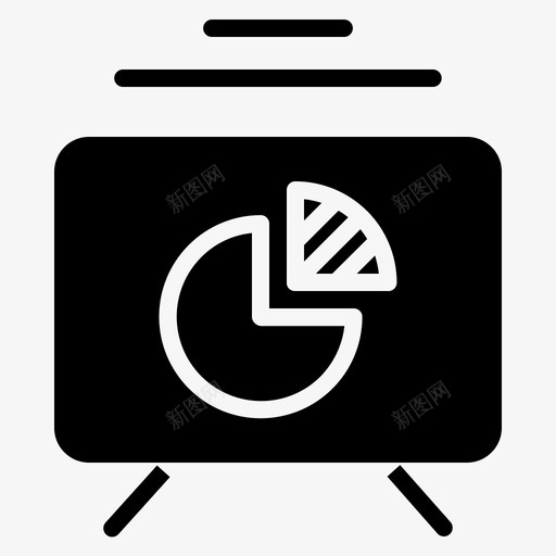饼图分析板图标svg_新图网 https://ixintu.com 分析 图 板 演示 饼图