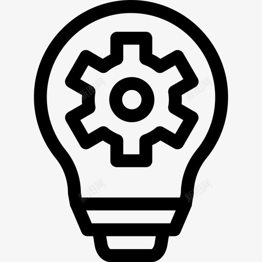 想法工作效率6线性图标svg_新图网 https://ixintu.com 工作效率6 想法 线性